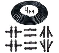 4M Universal Scheibenwaschanlage,12PCS Scheibenwaschanlage,Automotive Schlauch,Wischwasserschlauch Reparaturse,Wischwasserschlauch Reparaturset Universal,Spritzwasserschlauch