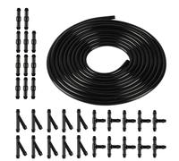 4m Universal Scheibenwaschanlage Schlauch, Wischwasserschlauch Reparaturset, Scheibenwaschschlauch Reparatur Set, Automotive Schlauch, mit 30 Schlauchverbinder, für Scheibenwaschanlage