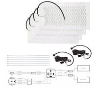 4PCS Auto Sitzheizung Carbon Heizmatten 2 Stufen Nachrüstsatz Universal KFZ PKW