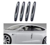 4PCS Autotür Kantenschutz,Anti-Kratz Auto Türkantenschutz Zierstreifen mit Selbstklebendem zum Schutz des Türgriffs,Universelle Auto Zubehör für Stoßstange/Türklinke/Türklinke (Schwarz)