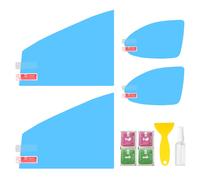 4PCS Für BMW Mercedes Benz Auto Anti-Fog-Folie Set Frontscheibe Rückspiegel