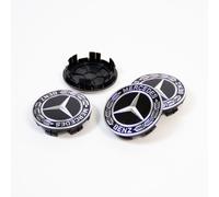 4pcs Nabendeckel schwarz Lorbeerkranz Für Merc&edes-Be&nz Durchmesser 65/ 75 mm