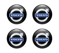 4st Aufkleber VOLVO Logo für Radkappen Nabendeckel Felge Silicone Embleme