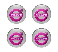 4st Aufkleber VOLVO Logo für Radkappen Nabendeckel Felge Silicone Embleme