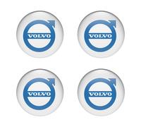 4st Aufkleber VOLVO Logo für Radkappen Nabendeckel Felge Silicone Embleme