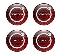 4st Aufkleber VOLVO Logo für Radkappen Nabendeckel Felge Silicone Embleme