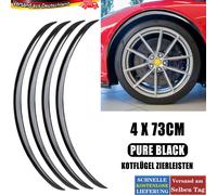 4Stk Radlauf Verbreiterung Schutzleisten Kotflügel Zierleisten Gummi Universal