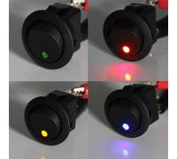 4STK Wippschalter EIN/AUS 12V LED Beleuchtet Schalter KFZ Schwarz Wasserdicht