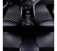4Stück Auto Fussmatten Set Fußmatten Kunstleder Für ID.4 X 2021(LHD) wasserdichte FußMatte Vorne Hinten Automatten Teppiche,C/Black-beige