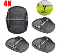 4Stück Stützplatten für Wohnwagenstützen Stützen Wohnwagen Caravan Anhänger NEU