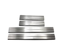 4Stück Verdicken Auto Edelstahl Einstiegsleisten Schutz für VW T Cross 2018-2023 2024, Auto Außentürschwellenschutz Willkommenspedal Türschweller Schwelle Kratzschutz