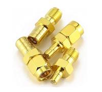 4TLG DAB Autoradio Antenne, DAB SMB Adapter SMB Adapter auf SMA Stecker DAB Funkantennenadapter RF Konverter Antennenadapter Kit Kompatibel mit DAB Autoradio FM Tuner Empfänger, 4 Typ Anschluss