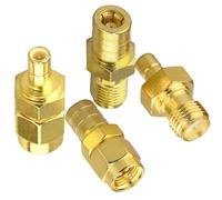 4TLG DAB Autoradio Antenne SMB Adapter auf SMA Stecker RF Konverter Antennenadapter Kit Kompatibel mit DAB Autoradio FM Tuner Empfänger