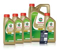 4x 1 L + 5 L = 9 LITER CASTROL EDGE 5W-30 LL MOTOR-ÖL MOTOREN-ÖL