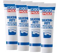 4x 100g LIQUI MOLY 3312 SILICON FETT TRANSPARENT SILIKONFETT SCHMIERUNG SILIKON