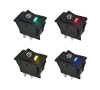 4X 12V Auto KFZ LKW Nebelscheinwerfer Wippenschalter Schalter LED Beleuchtet