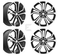 4x 17 Zoll Alufelgen für VW Tiguan / Dezent TA dark 7x17 ET45 (B-CE02469)