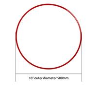 4X 18-20 Zoll Felgenschutzringe Anfahrschutz Schwarz/Rot Für Seat CUPRA Ateca