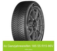4x 185/55 R15 86V Ganzjahresreifen Dunlop All Season 2 3PMSF XL | 6969