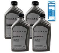 4x 1L Original VW Audi VAG Motoröl 0W-20 Longlife 4 IV 508 00 509 00 Motorenöl