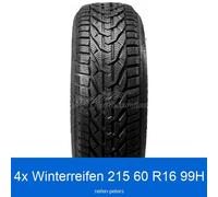 4x 215/60 R16 99H Winterreifen Taurus Winter 3PMSF XL | 1151
