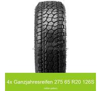 4x 275/65 R20 126S Ganzjahresreifen Radar Renegade AT 5 3PMSF OWL | 55053