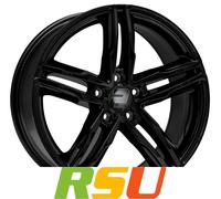 4x 2DRV WH11 schwarz glänzend lackiert 7.5x17" ET40 LK5 112 ML 66.6 Alufelge...