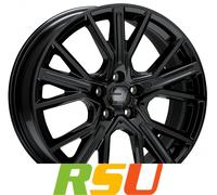 4x 2DRV WH34 schwarz glänzend lackiert 7.5x17" ET45 LK5 112 ML 66.6 Alufelge...