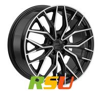 4x 2DRV WH37 schwarz hochglanzpoliert 8.5x19" ET46 LK5 114.3 ML 72.6 Alufelge...