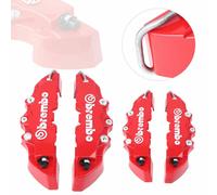 4X 3D Style Bremssattel Abdeckung Universal Vorne Hinten Scheibenbremsen Set