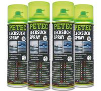4x 400ml Petec 70750 Lecksuchspray Dose Lecksuche 360 Grad Ventil Undicht Leck