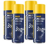 4x 450ml Mannol Startpilot Starthilfe Motor Motorstarter Kaltstart Spray 9669