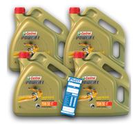 4x 4L Castrol Motoröl Motorradöl 15W-50 15W50 Power1 4T 4-Takt Öl API SN JASO MA-2 15044F