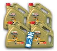 4x 4L Castrol Motoröl Motorradöl 15W-50 Power1 4T 4-Takt Öl API SN JASO MA-2