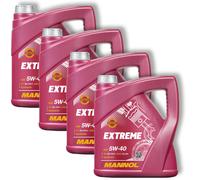 4x 4L Mannol Motoröl Extreme 5W40 Motorenöl VW 502.00 505.00 MB 229.5 ACEA A3/B4