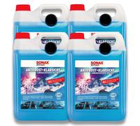 4x 5 L Liter SONAX AntiFrost&KlarSicht Citrus Scheiben Frostschutz bis zu -20°C