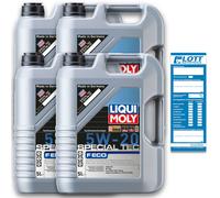 4x 5 Liter Liqui Moly Motorenöl Motoröl Special Tec F ECO 5W-20 20 L Oil Öl 3841