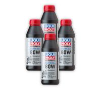 4x 500ml LIQUI MOLY 1617 Getriebeöl Motorbike Gear Oil (GL4) 80W