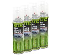4x 500ml PETEC 71350 Klimaanlagenreiniger Aktivschaum Zitrus-Schaum Desinfektion