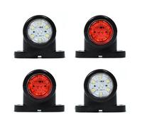 4x 6 LED LKW Begrenzungsleuchten 12/24V Positionsleuchten Seitenmarkierungsleuchten Anhänger Rot Weiß