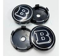 4x 60MM Für Brabus SMART 450 451 452 Nabendeckel Radkappen Felgendeckel Auto
