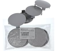 4X 74,5 mm Nabenkappen Felgen Nabendeckel Radnaben Grau Gewölbt für Mercedes