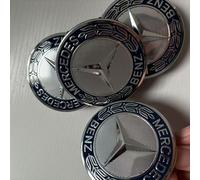A1714000125 Mercedes Radnabenabdeckung Lorbeer Blau 75mm 4x Satz