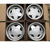 Borbet A silver rim polished 9x16" ET15 LK4 100 ML 64 Alufelgen 16 Zoll