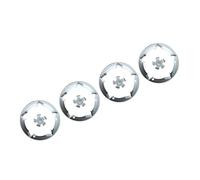 4X ABS Felgenschutzringe für 19-Zoll Fahrzeugreifen, White | Radschutz aus ABS Legierung, glatte und schützende Abdeckung, nahtlose Struktur, einfache Einrichtung und fester