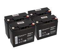 4X AGM BLEI AKKU 12LCP-23 12V - 23Ah Kompatibel 48V Scooter ROLEKTRO 5 ECO-City Plus 45 QB - Langlebig - Wartungsfrei - Zuverlässig - Ersatzakku