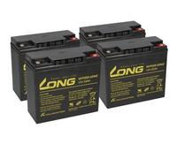 4x AGM BLEI AKKU 12V 22Ah kompatibel 48V SCOOTER ROLEKTRO 5 ECO-CITY PLUS 45