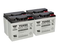 4x AGM BLEI AKKU 12V 22Ah kompatibel 48V SCOOTER ROLEKTRO 5 ECO-CITY PLUS 45 REC