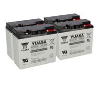 4x AGM BLEI AKKU 12V 22Ah kompatibel 48V Scooter Rolektro 5 ECO-CITY PLUS 45 REC22