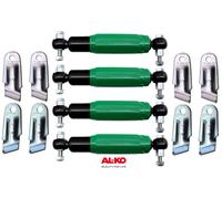 4x AL-KO Alko Octagon Radstoßdämpfer grün 900/1600kg inkl. Halterung f. Achse